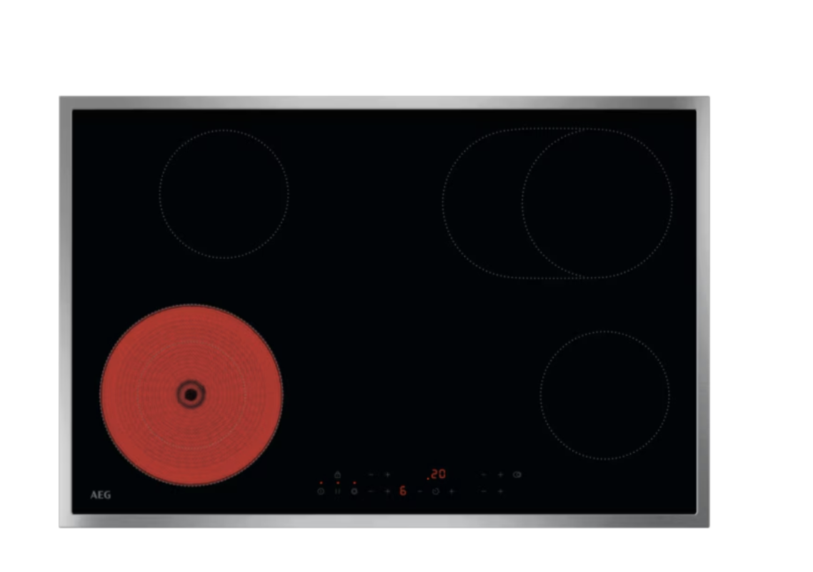AEG TN84RA06XB 3000 vitrokeramische kookplaat - 80cm