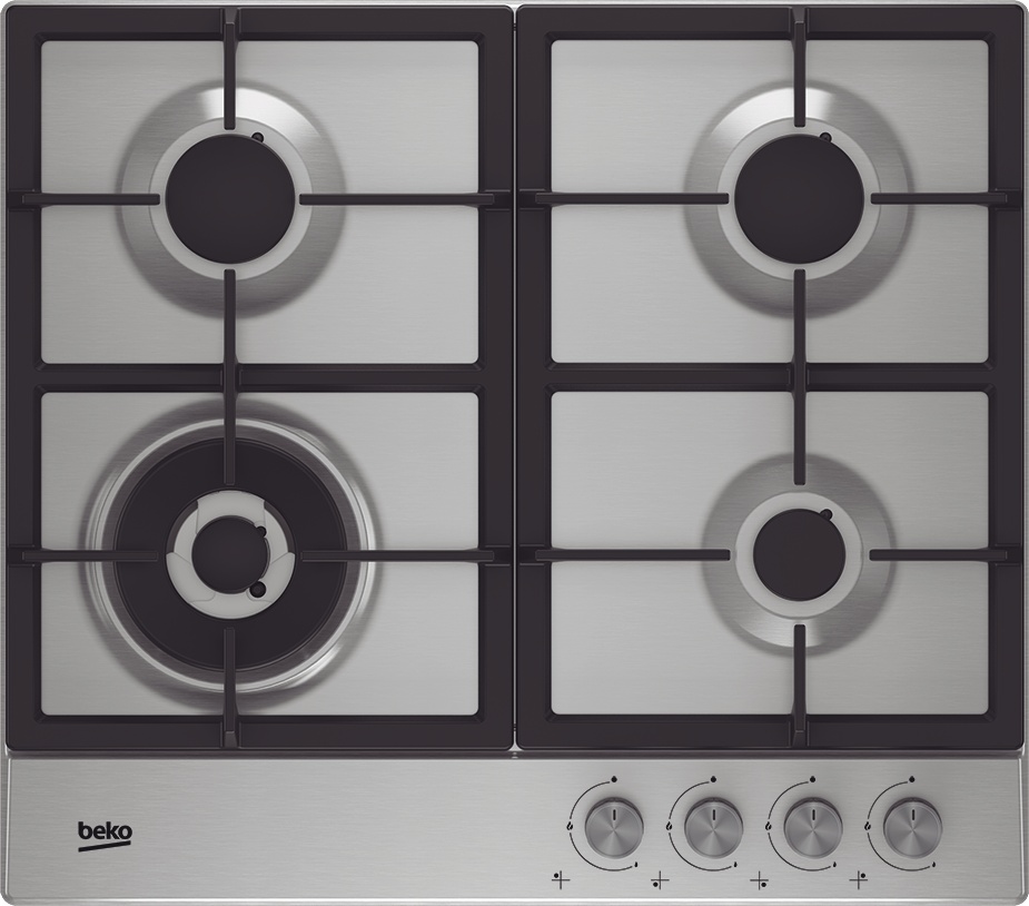 BEKO HIAW64225SX gaskookplaat - 60cm