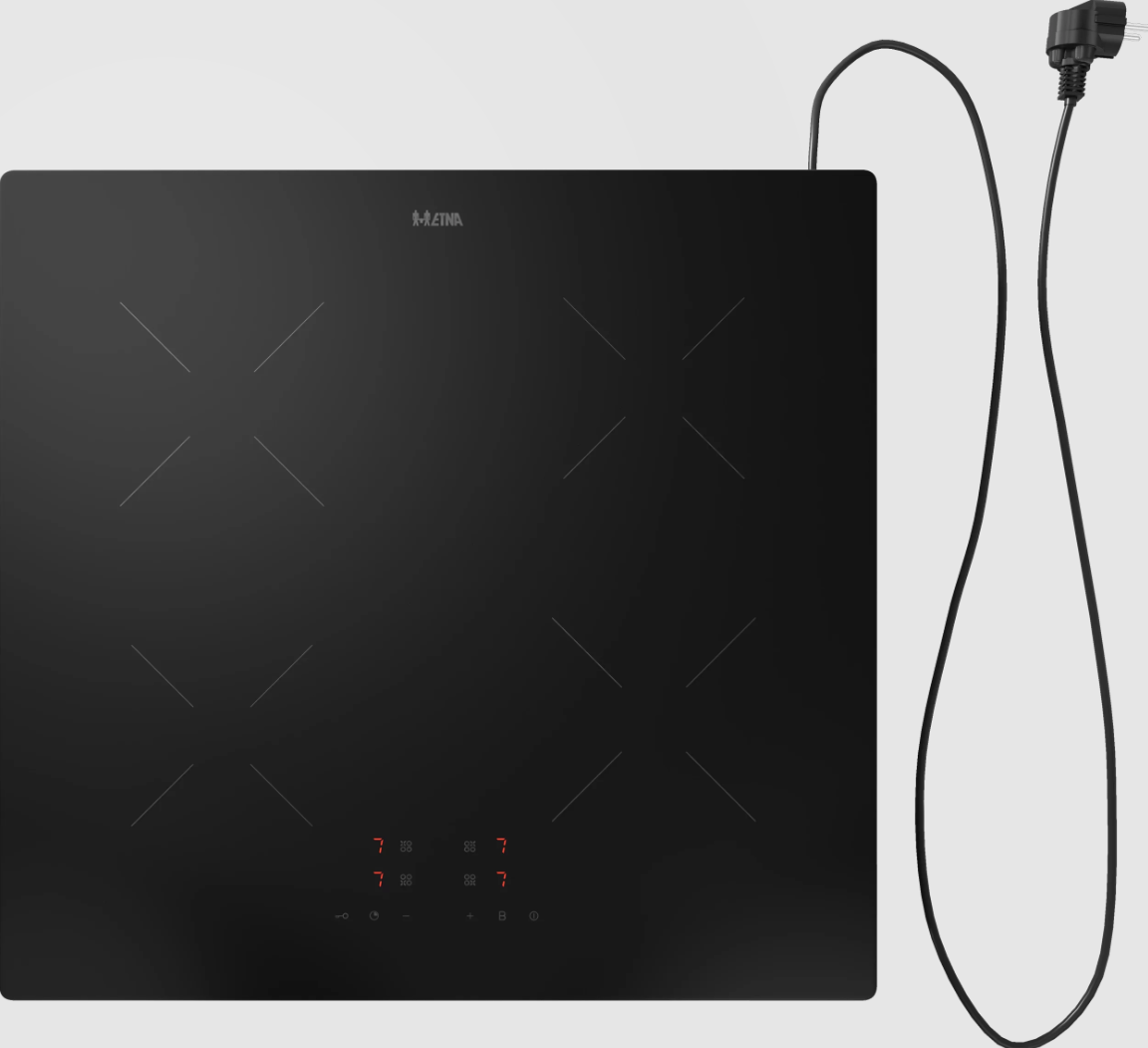 ETNA KIV454RVS vrijstaande inductiekookplaat - 55cm