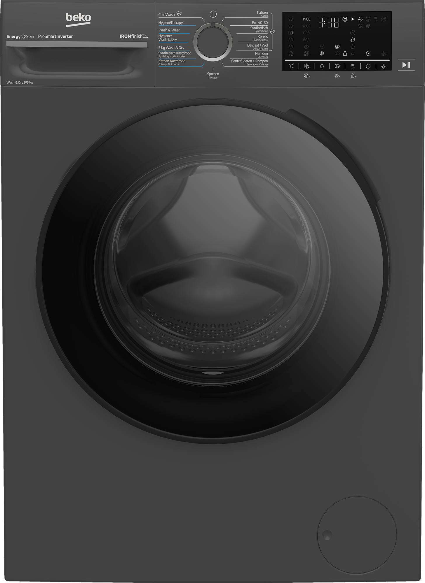 BEKO BM5DFT4841A was- droogcombinatie